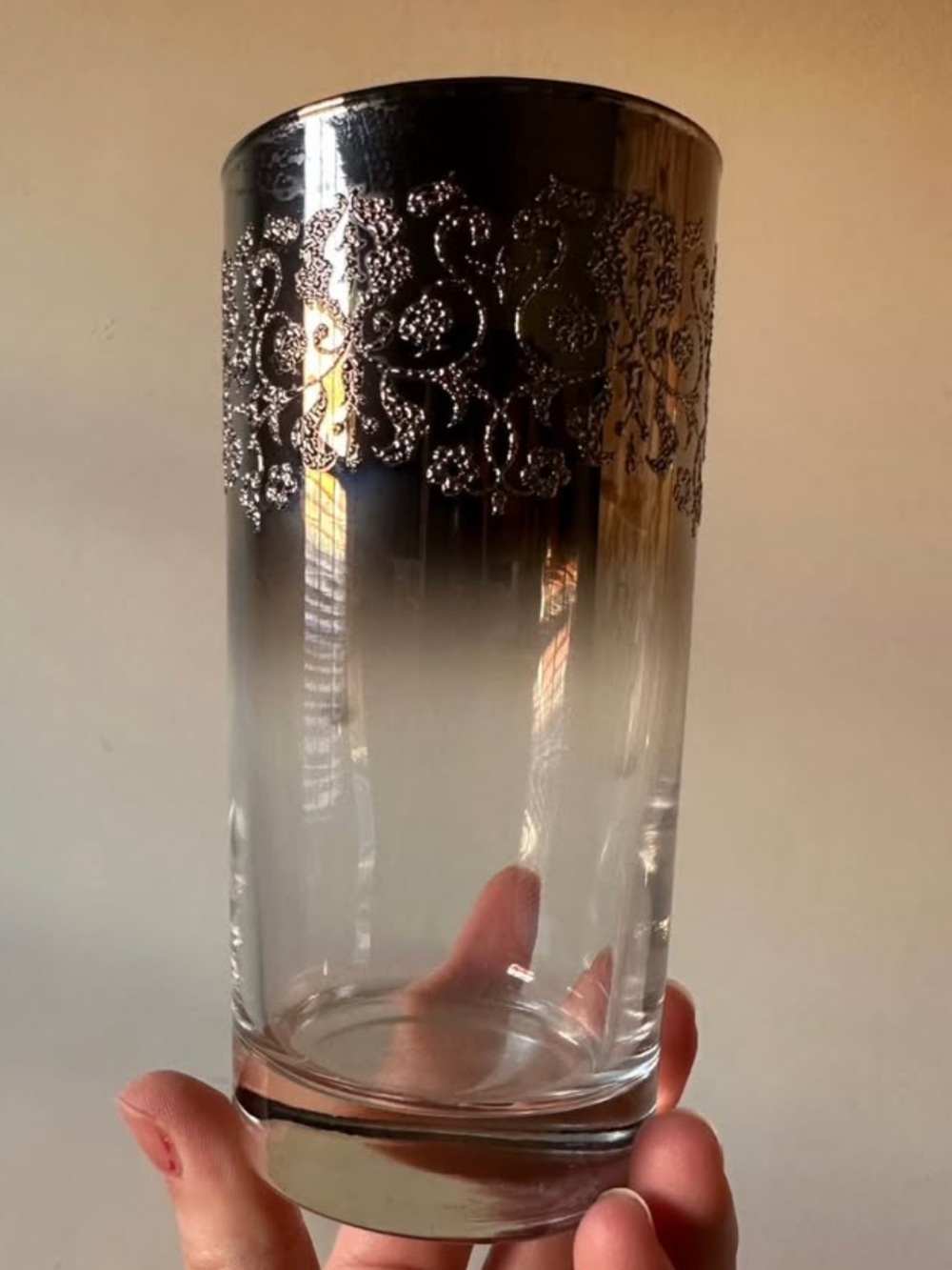 Set of 8 Smoked Ombré Highball Glasses MCM